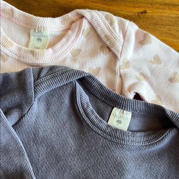 Set of Two Kate Quinn Baby Long Sleeve Onesies like new - Picture 2 of 5